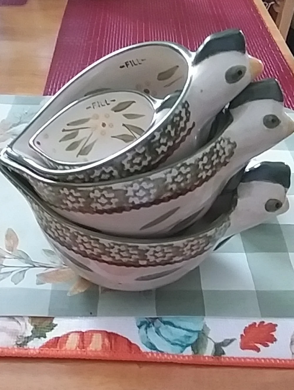 Temptations Old World Green Set Of Measuring Cups